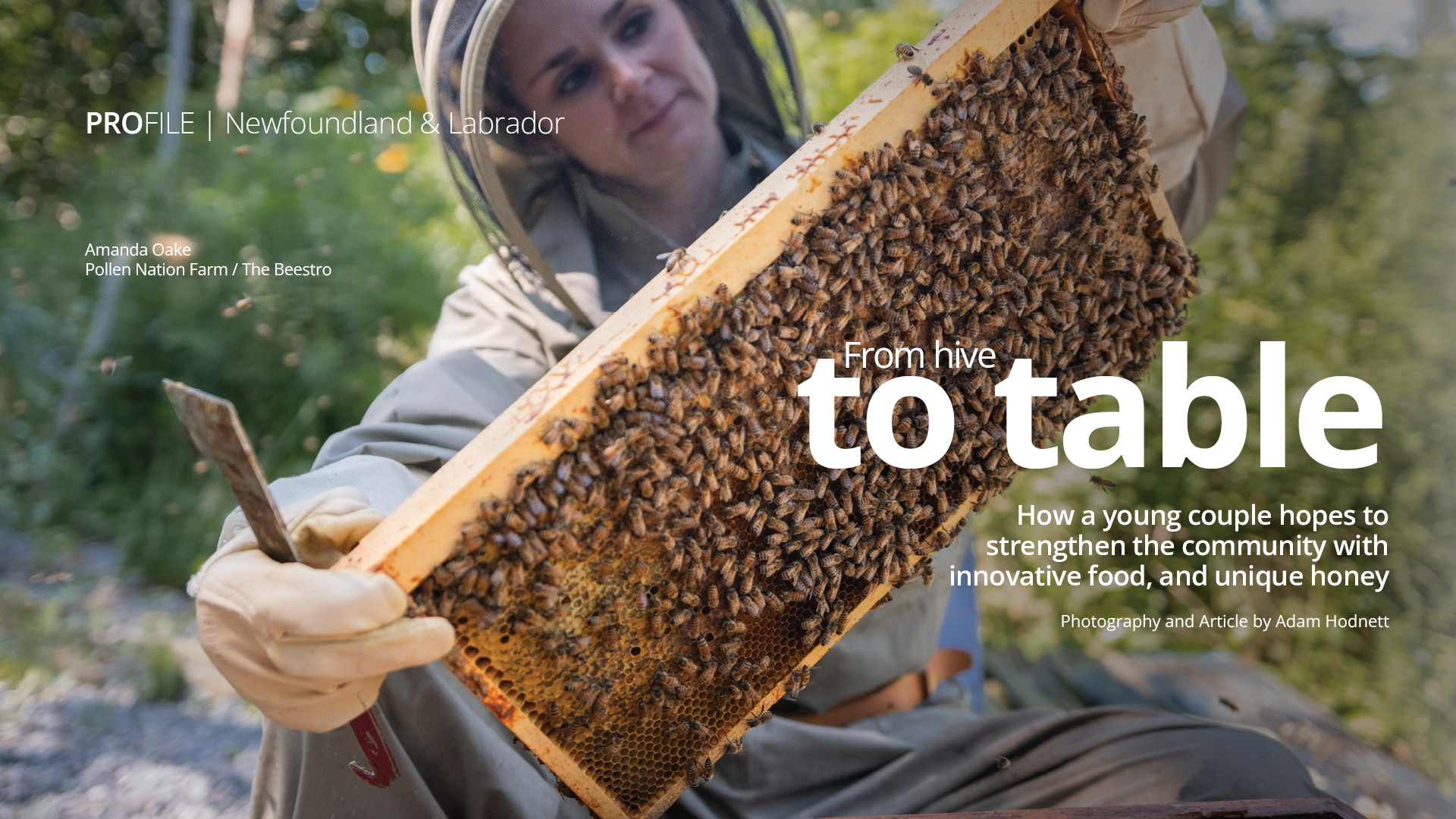 How a young couple hopes to strengthen the community with innovative food, and unique honey